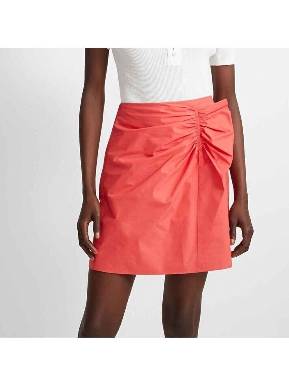 club Monaco new coral skirt BNWT faux wrap bow
